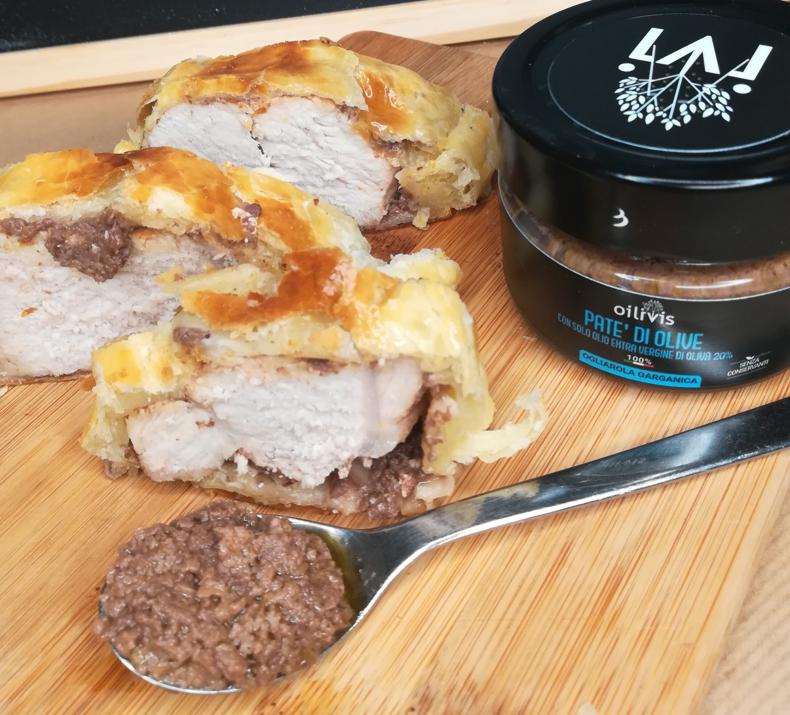 Arista in crosta con paté di olive "Oilivis"