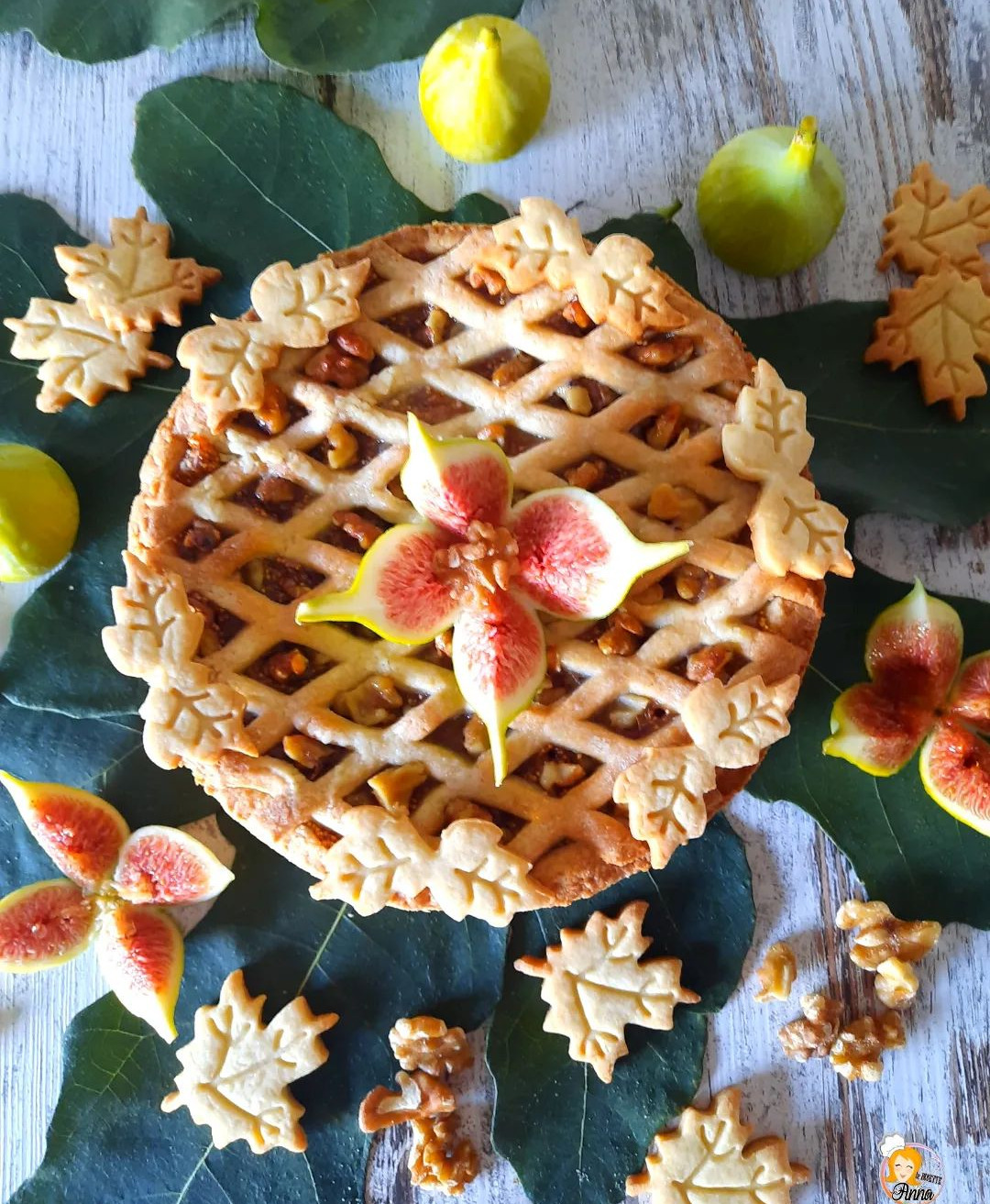 Crostata di fichi e noci