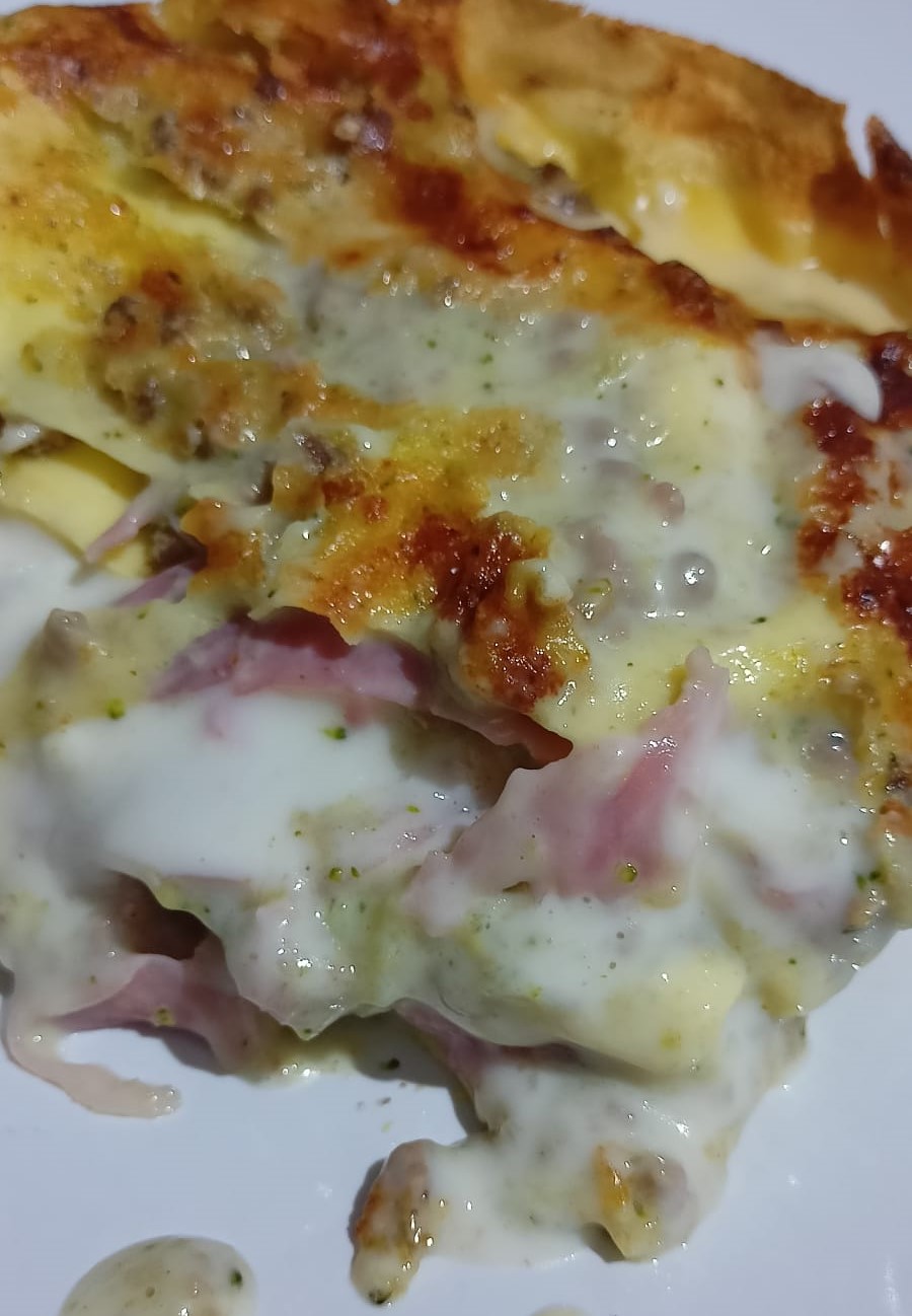 Lasagne con broccoli e salsiccia