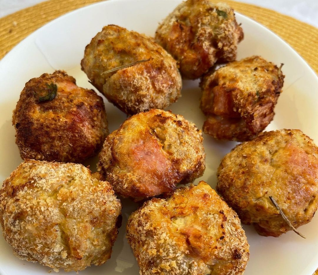 Polpette gratinate con mortadella