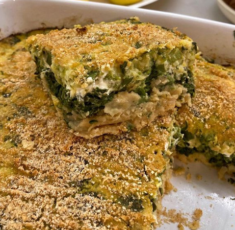 Sformato agli spinaci, zucchine e fagioli