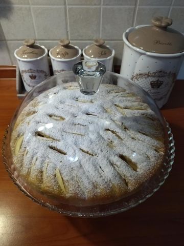 Torta di mele, yogurt e cocco