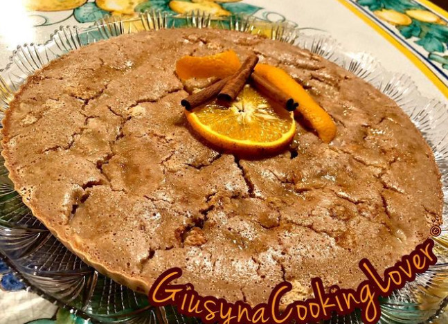 Torta veloce arancia e cannella