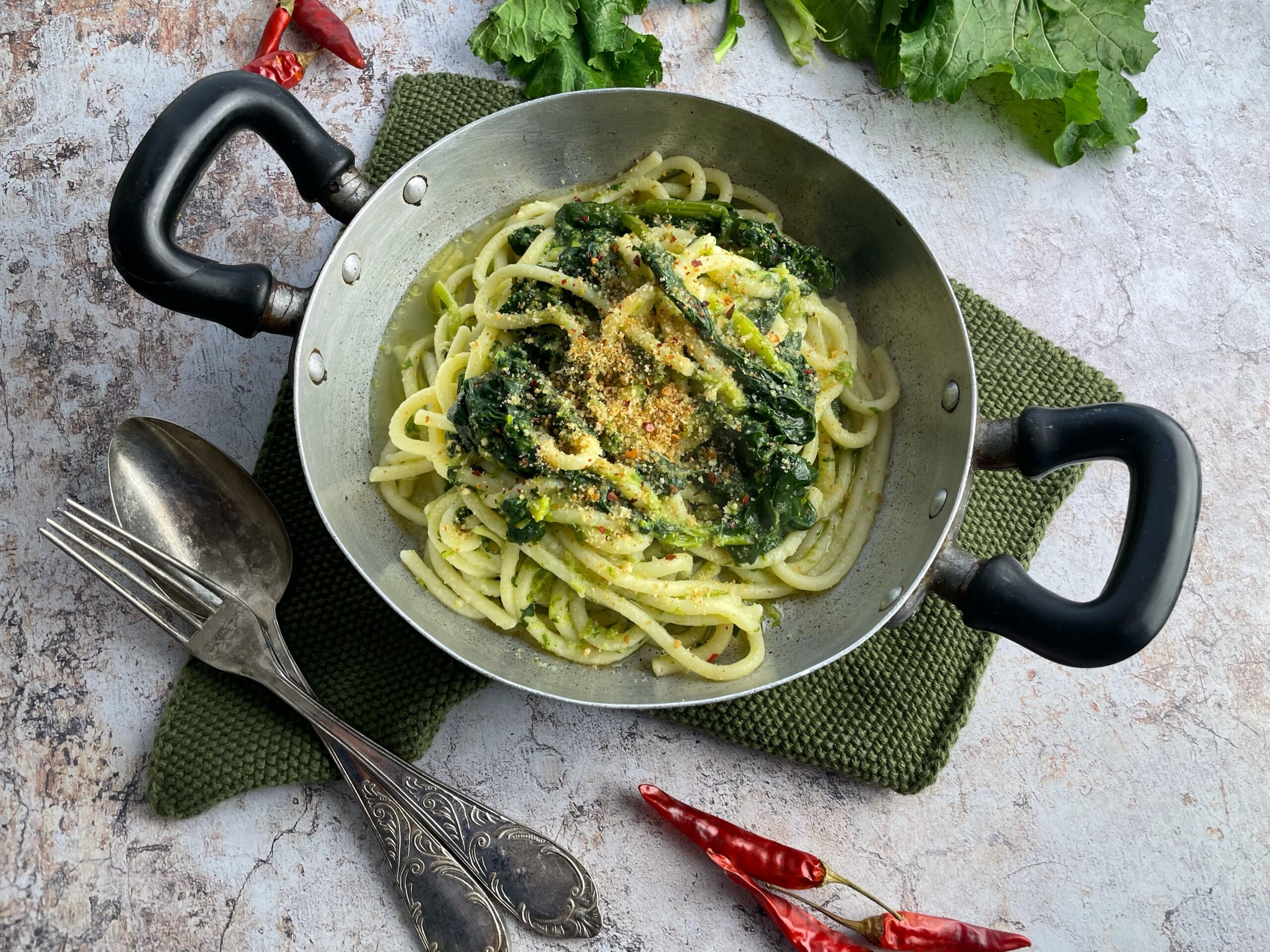 Troccoli alle cime di rape, un must della cucina pugliese