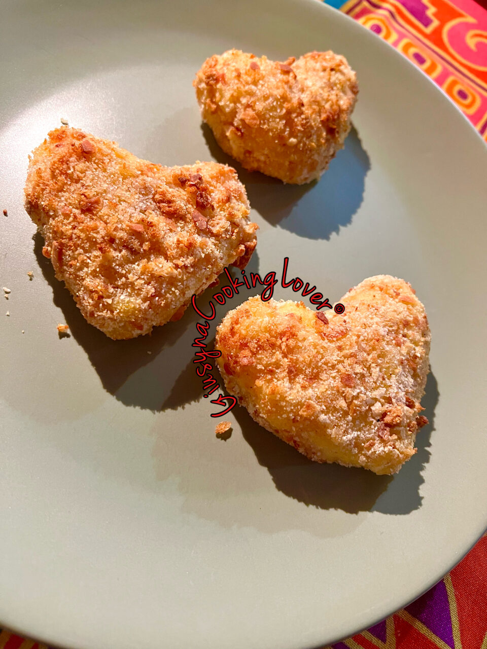 Cuoricini di patate con prosciutto cotto