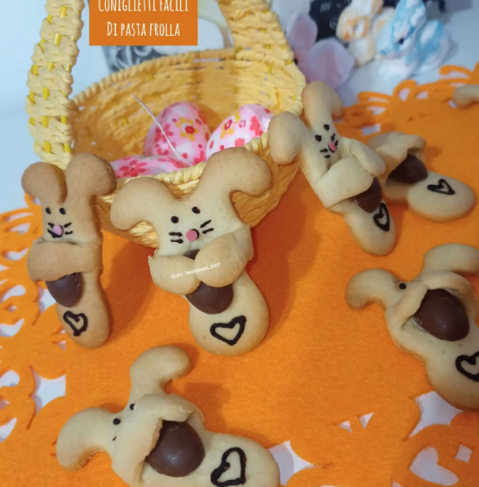 coniglietti di pasta frolla
