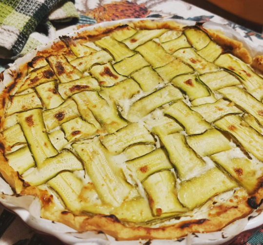 Crostata salata con zucchine