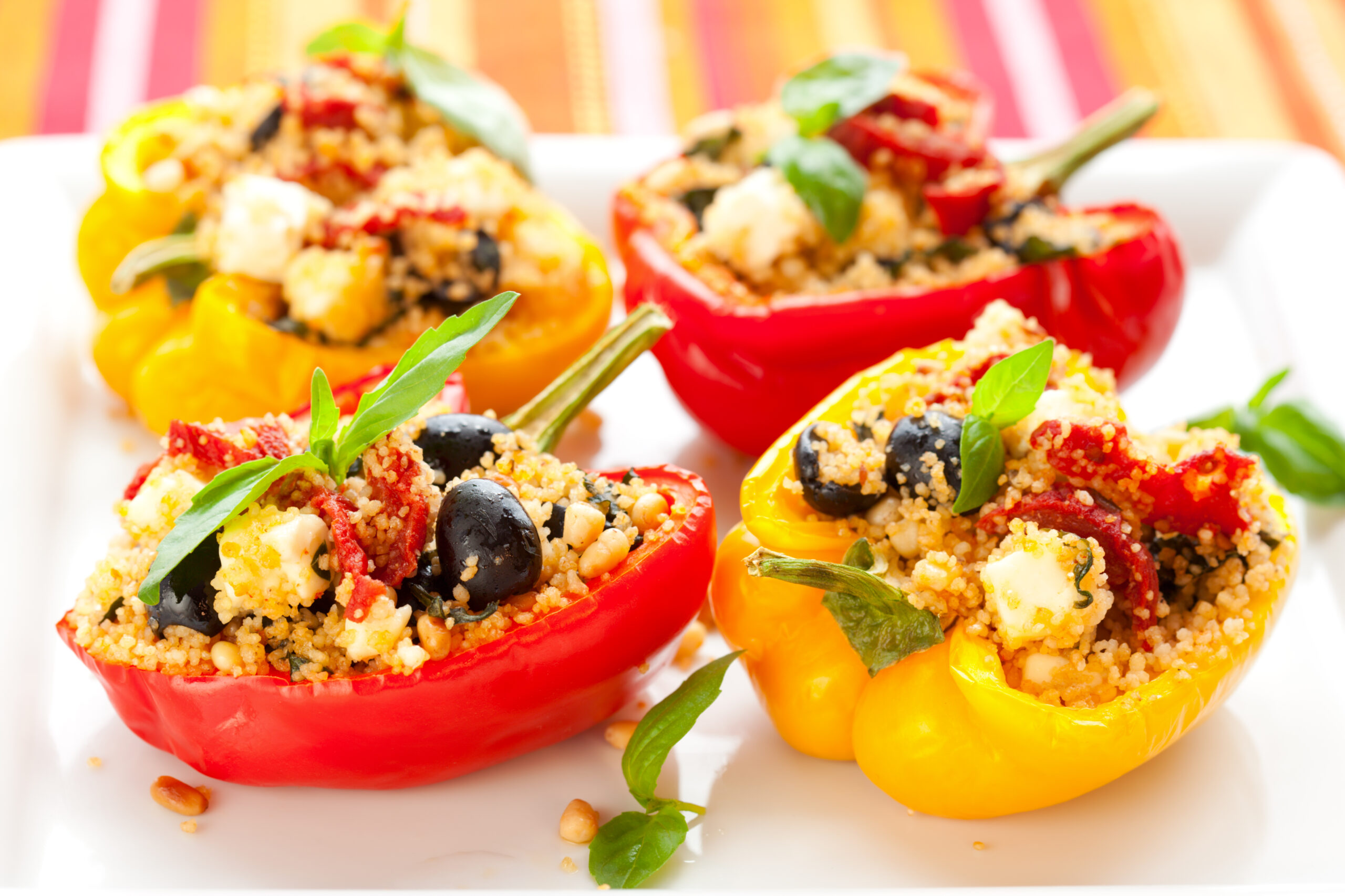 Peperoni ripieni con cous cous